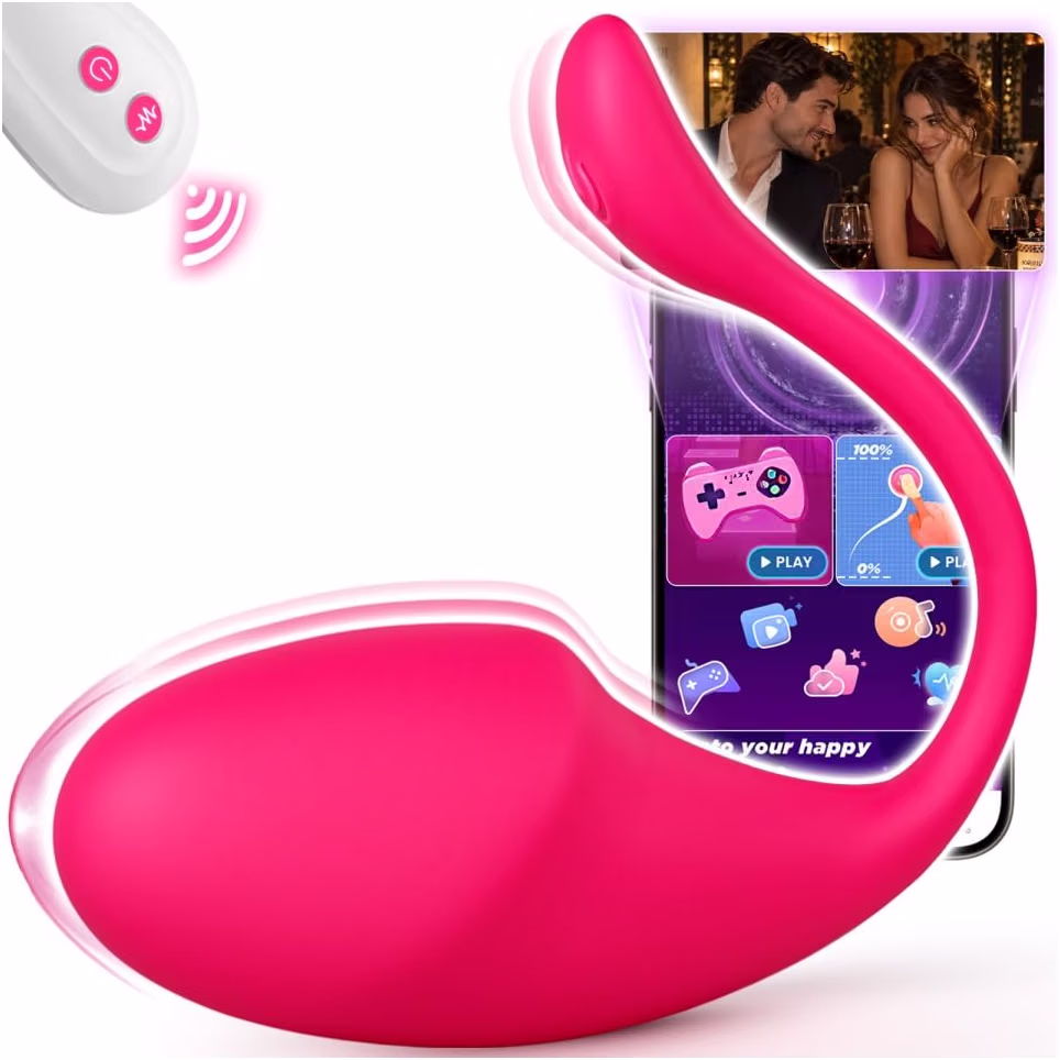 Vibrador de Braga a Distancia - huevo, vibrados, pareja, app, AI Sync